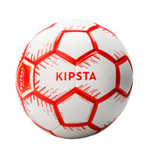 Futsalová lopta veľkosť 4 (obvod 63 cm) červeno-biela